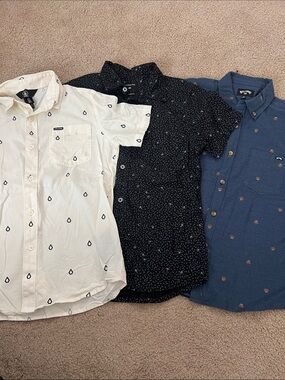 Quiksilver, Volcom and Billabong button downs